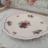 Sarreguemines eared pie or cake dish, Agreste model