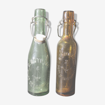 Duo of old bottles Raynaud - Anchors