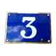 enamel plate number 3