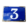 enamel plate number 3