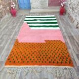 Handmade Berber rug in pure wool 3x2 m