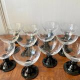 Set of 12 retro dessert cups