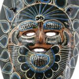 Black Mexican ceramic mask, South America, 1970s
