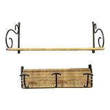 Coat rack shelves