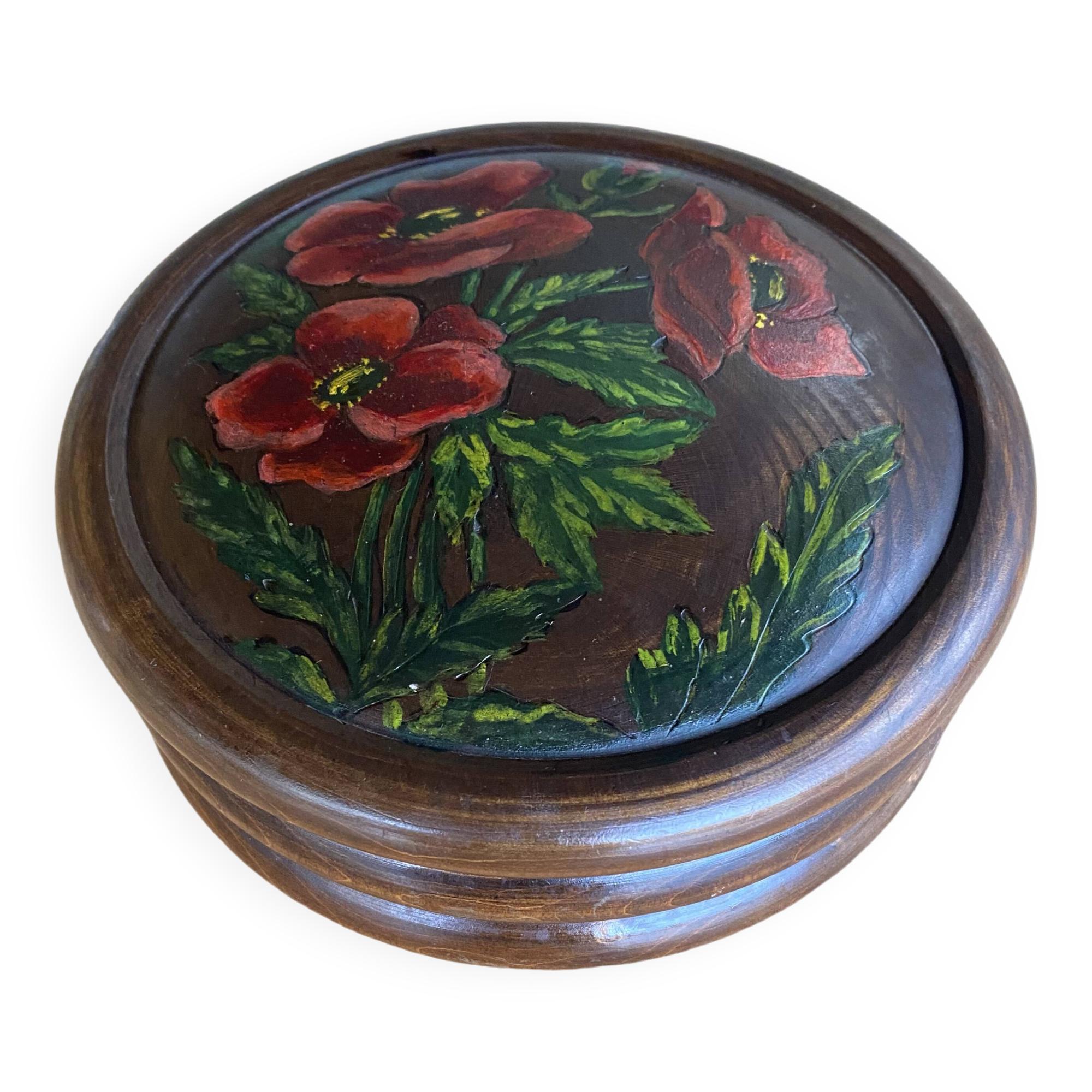 Boite en bois tourné main