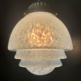 Speckled blue opaline pendant light
