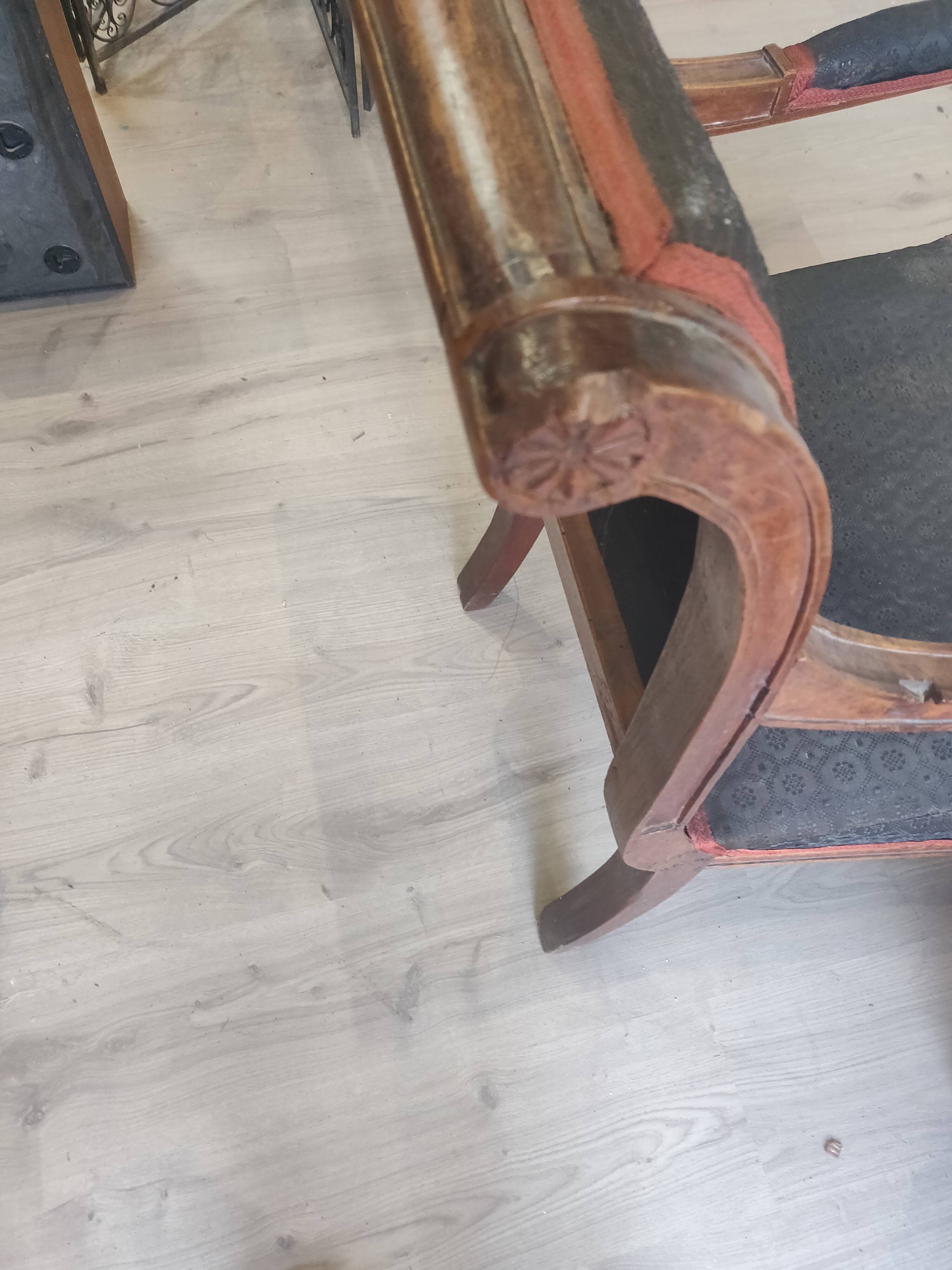 Pair of armchair epoque Ier empire style return of egypyte