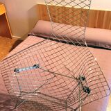Pair of Bird by Bertoia armchairs + 1 footstool