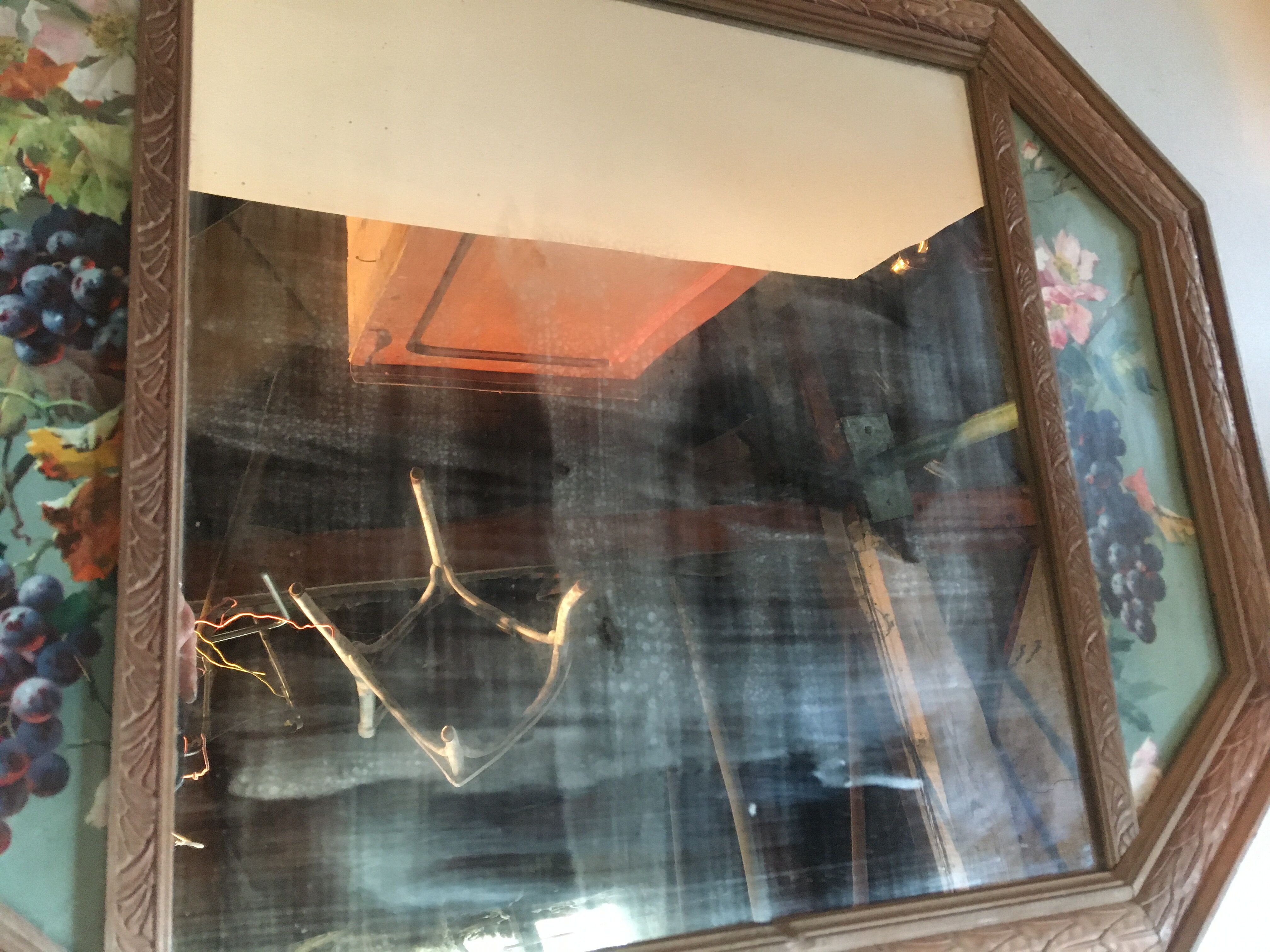 Old art nouveau mirror