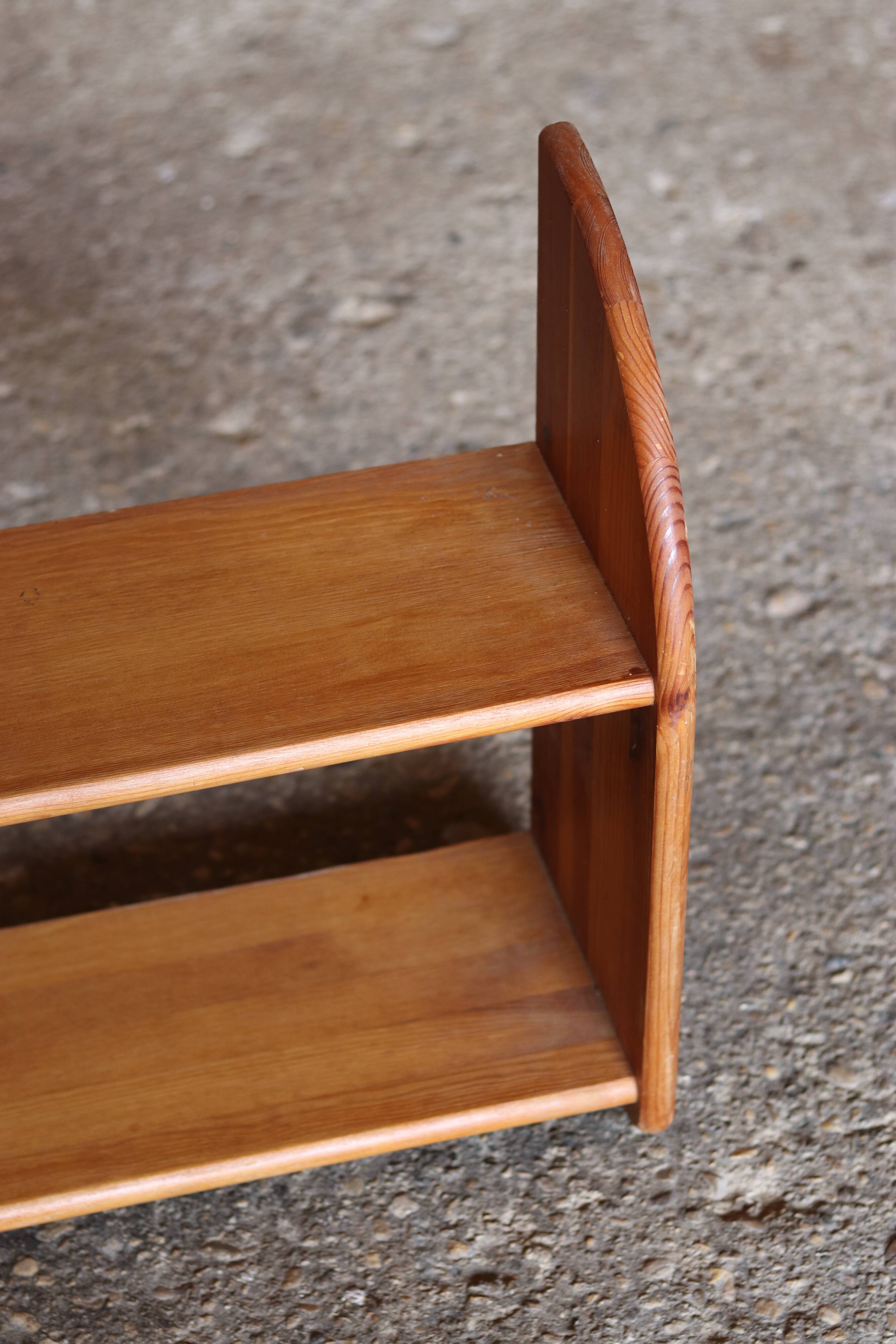 Pine wall shelf, 1980s