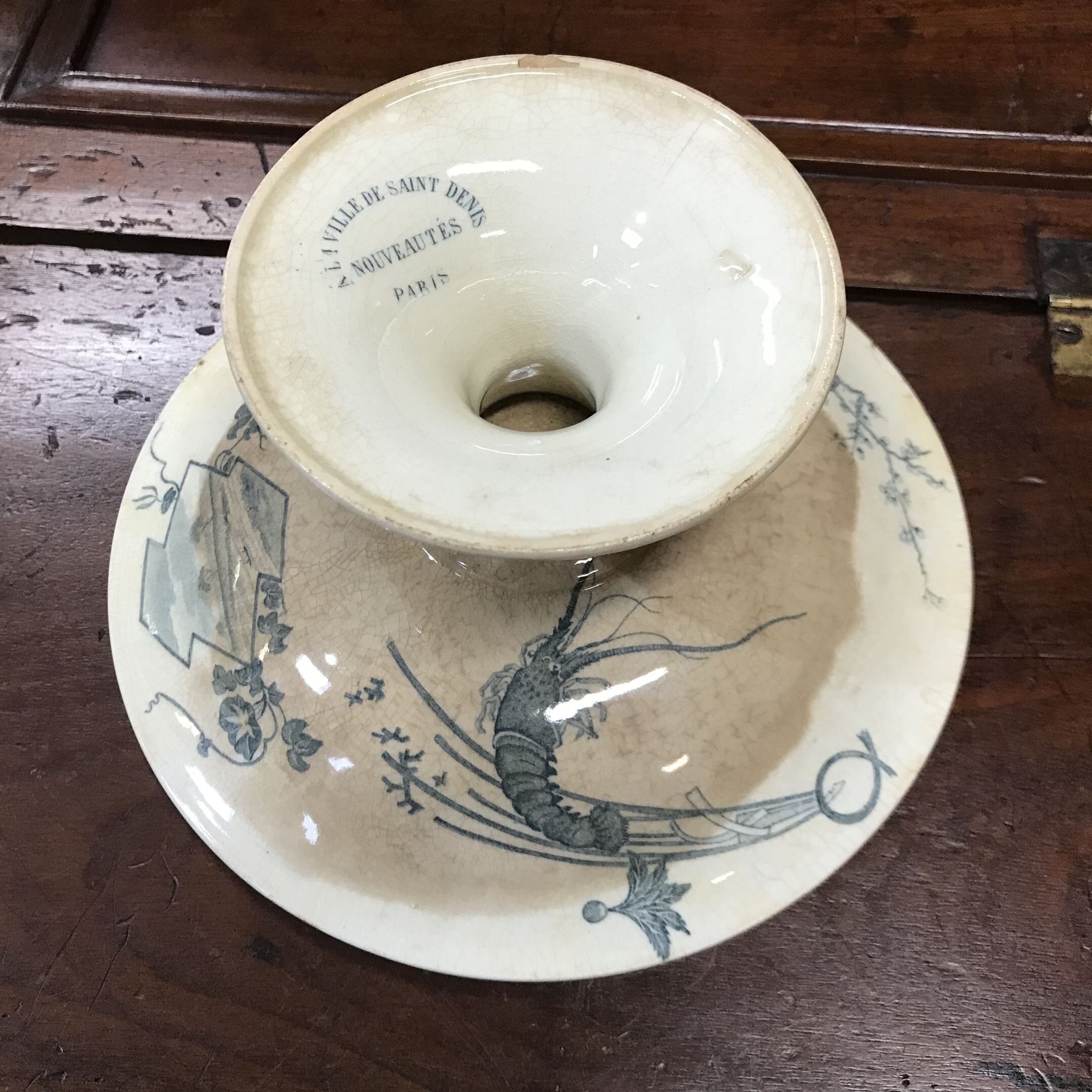 Compotier in Earthenware of Paris