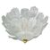 Florence, large size Murano clear transparent vintage glass ceiling light