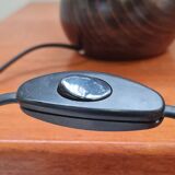 Wooden ball table lamp