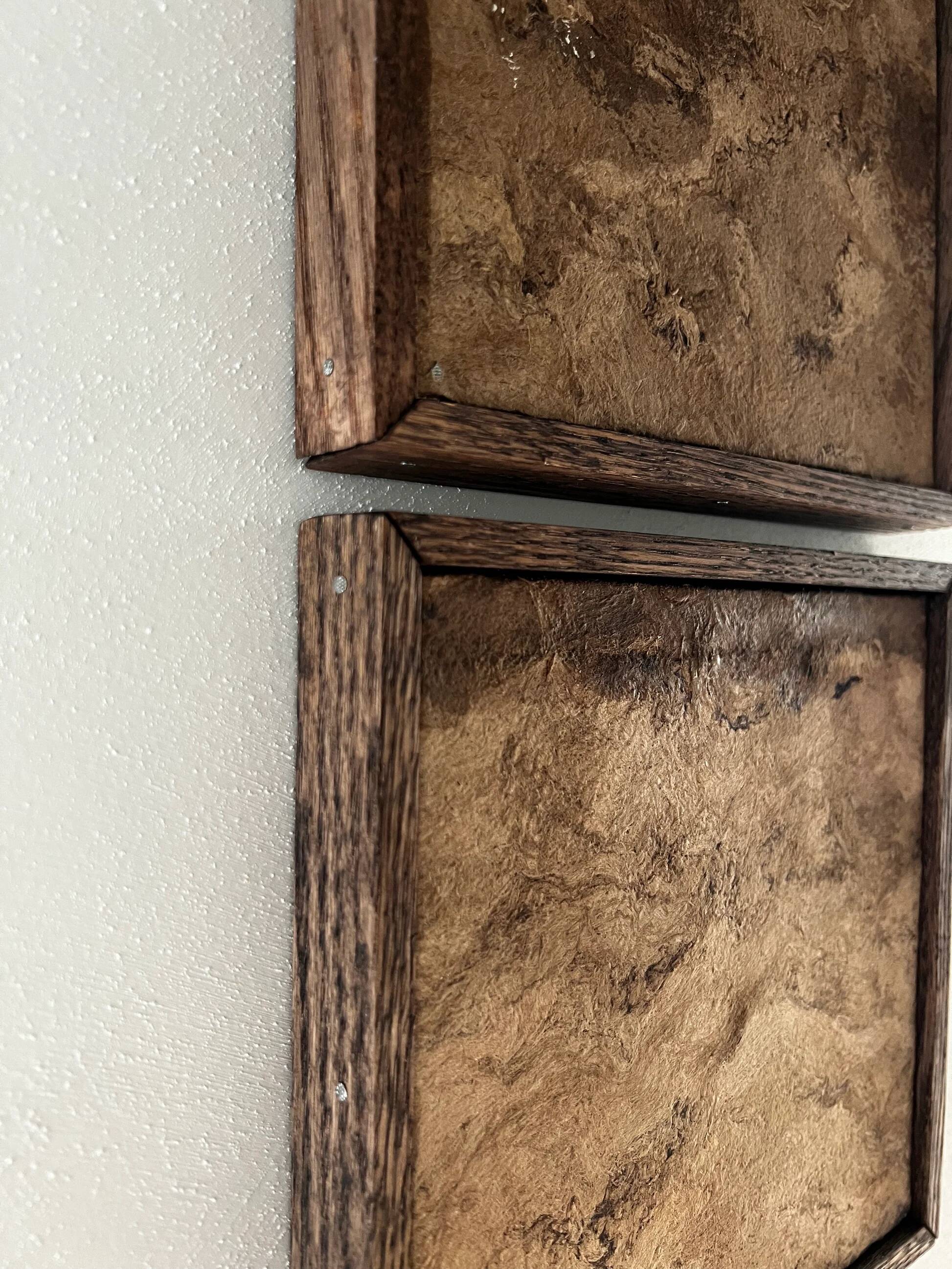 Triptych in bark paper