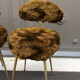 Pair of chairs Pelfran moumoute 1960