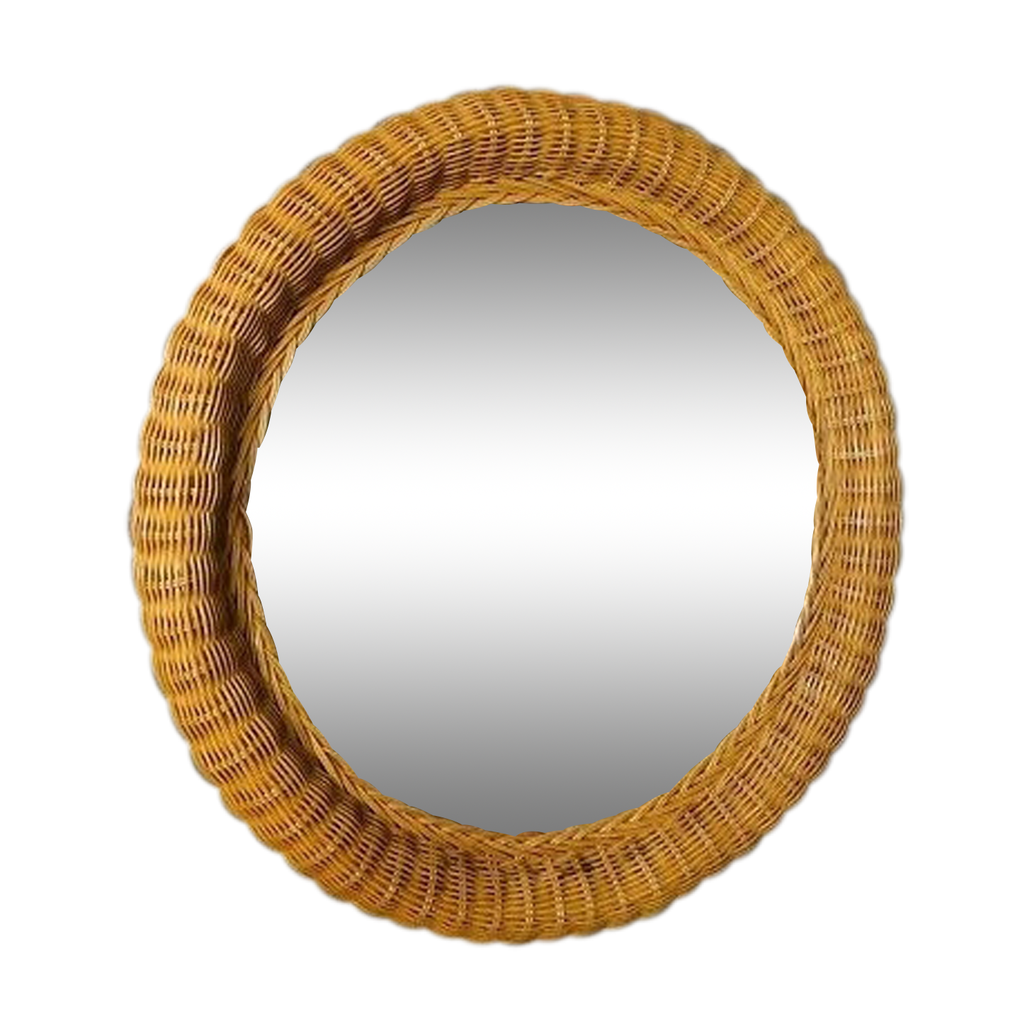 62x62cm wicker mirror
