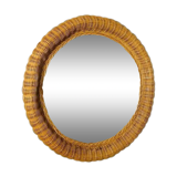 62x62cm wicker mirror