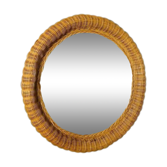 62x62cm wicker mirror