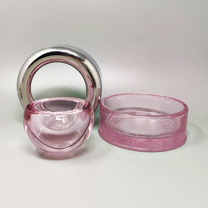 1960s Gorgeous "Biglia" in Crystal by Joe Colombo for Arnolfo Di Cambio. Made in Italy