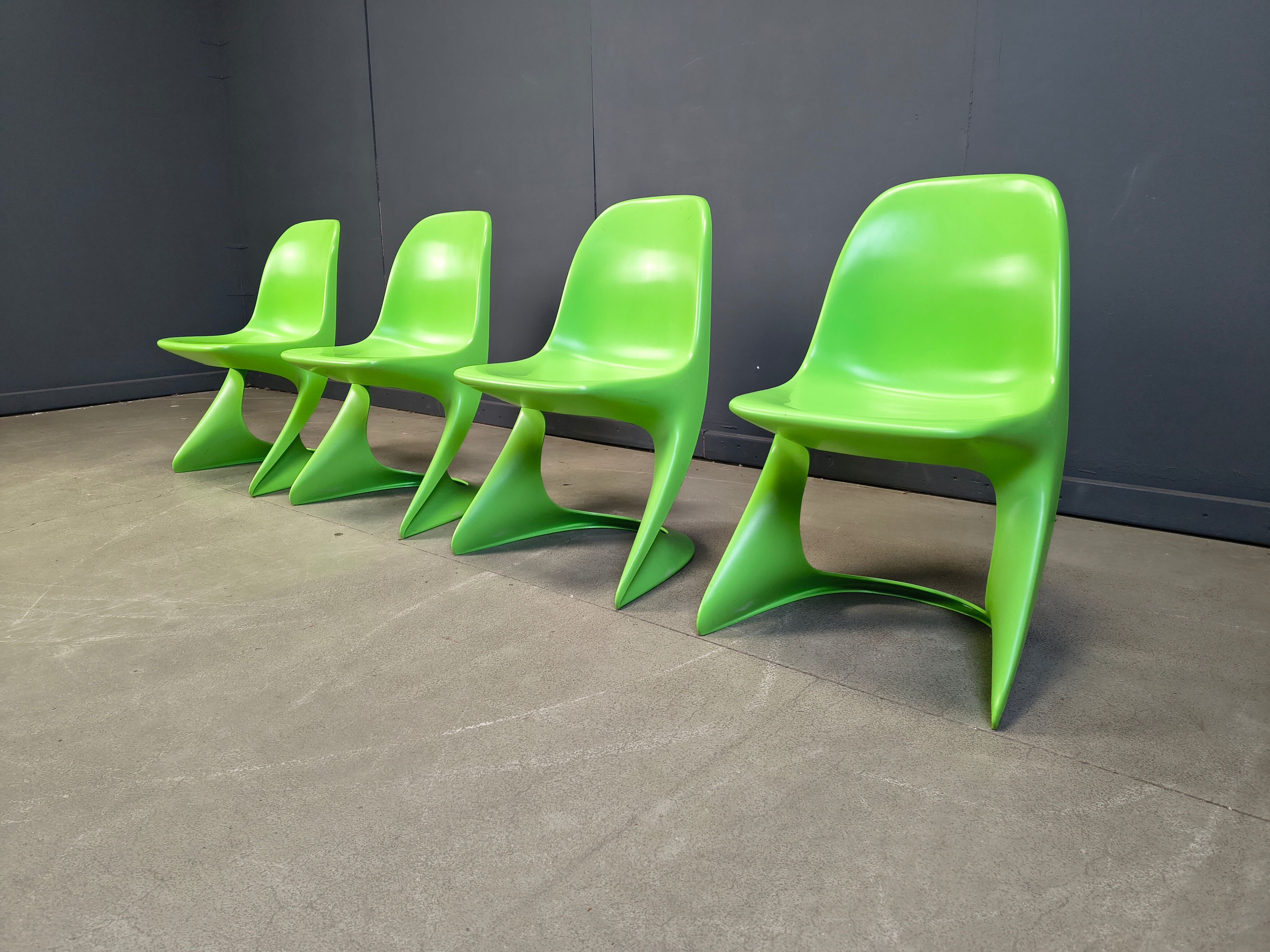 Set of 4 casalino dining chair by Alexander Begge for Casala, 1970s