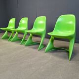 Set of 4 casalino dining chair by Alexander Begge for Casala, 1970s