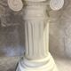 Elegant Pedestal Column in Hardened Plaster with Ionic Volute Capital