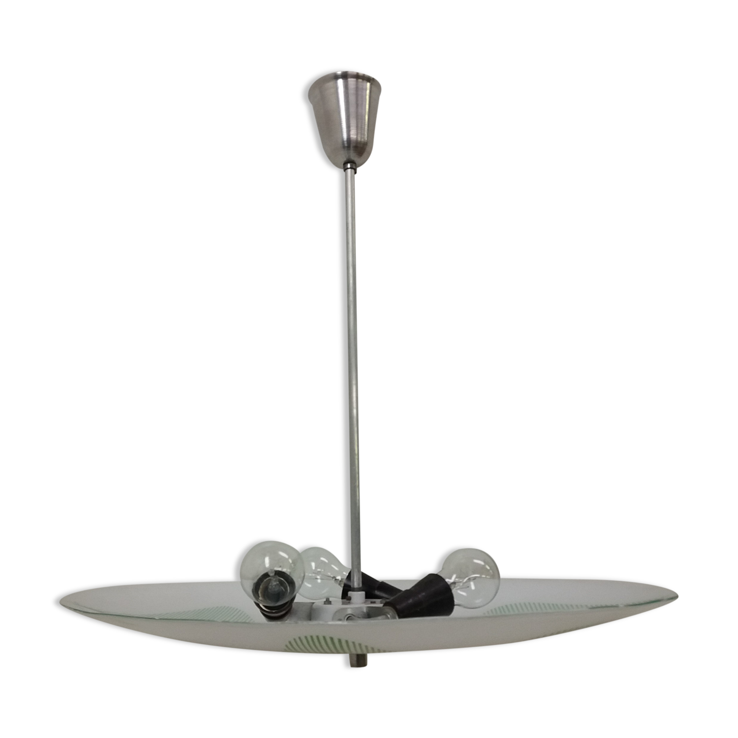 Mid-century design glass pendant/Napako, 1960's.