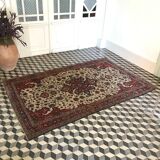 Handmade multicolored carpet 198x140cm