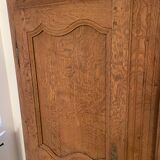 Small 19th century solid oak wardrobe