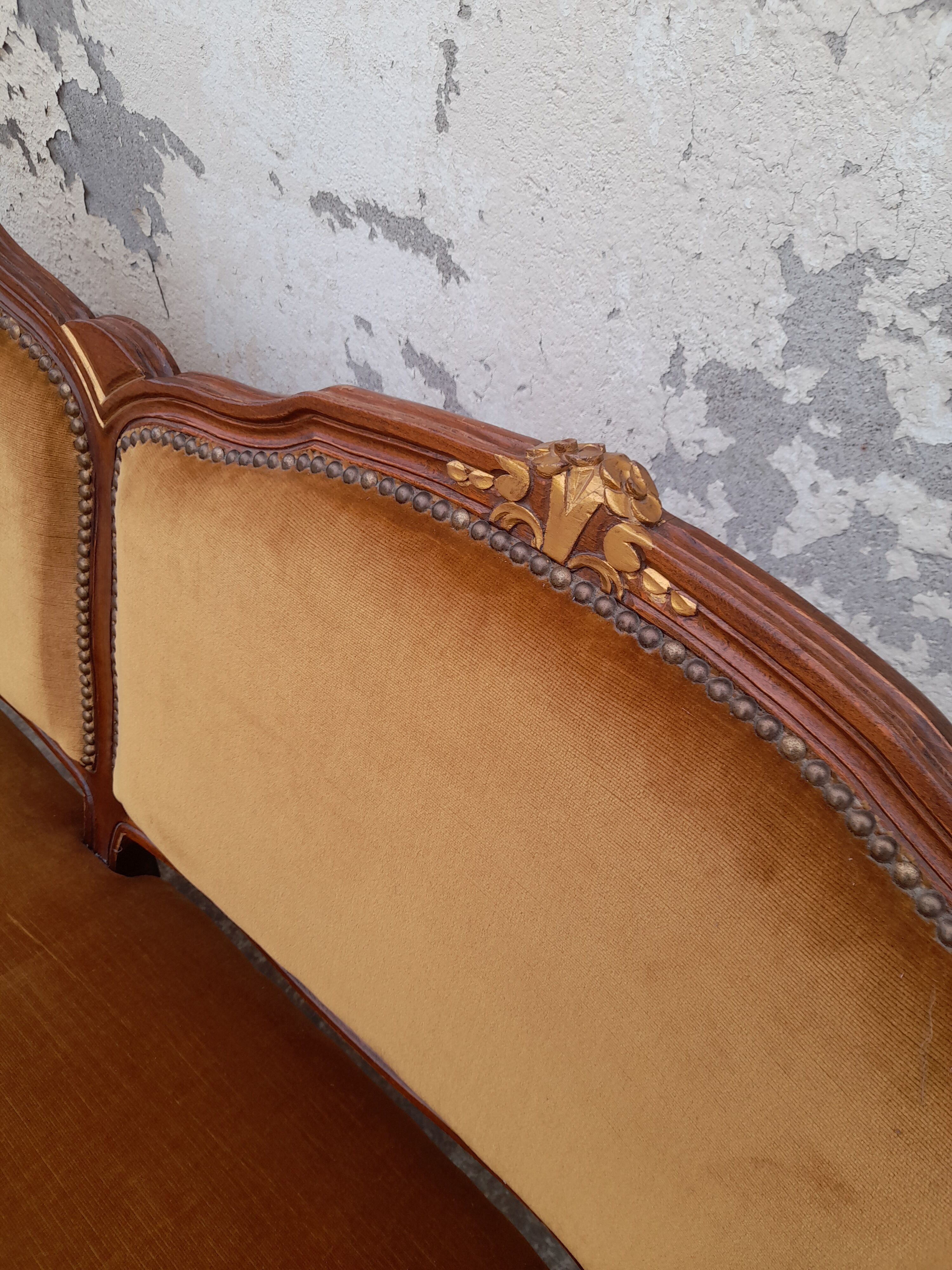 Banquette canapé style Louis XV 1930