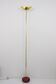 Postmodern floor lamp in brass and wood by Rodolfo Dordoni, Italy, 1980s.