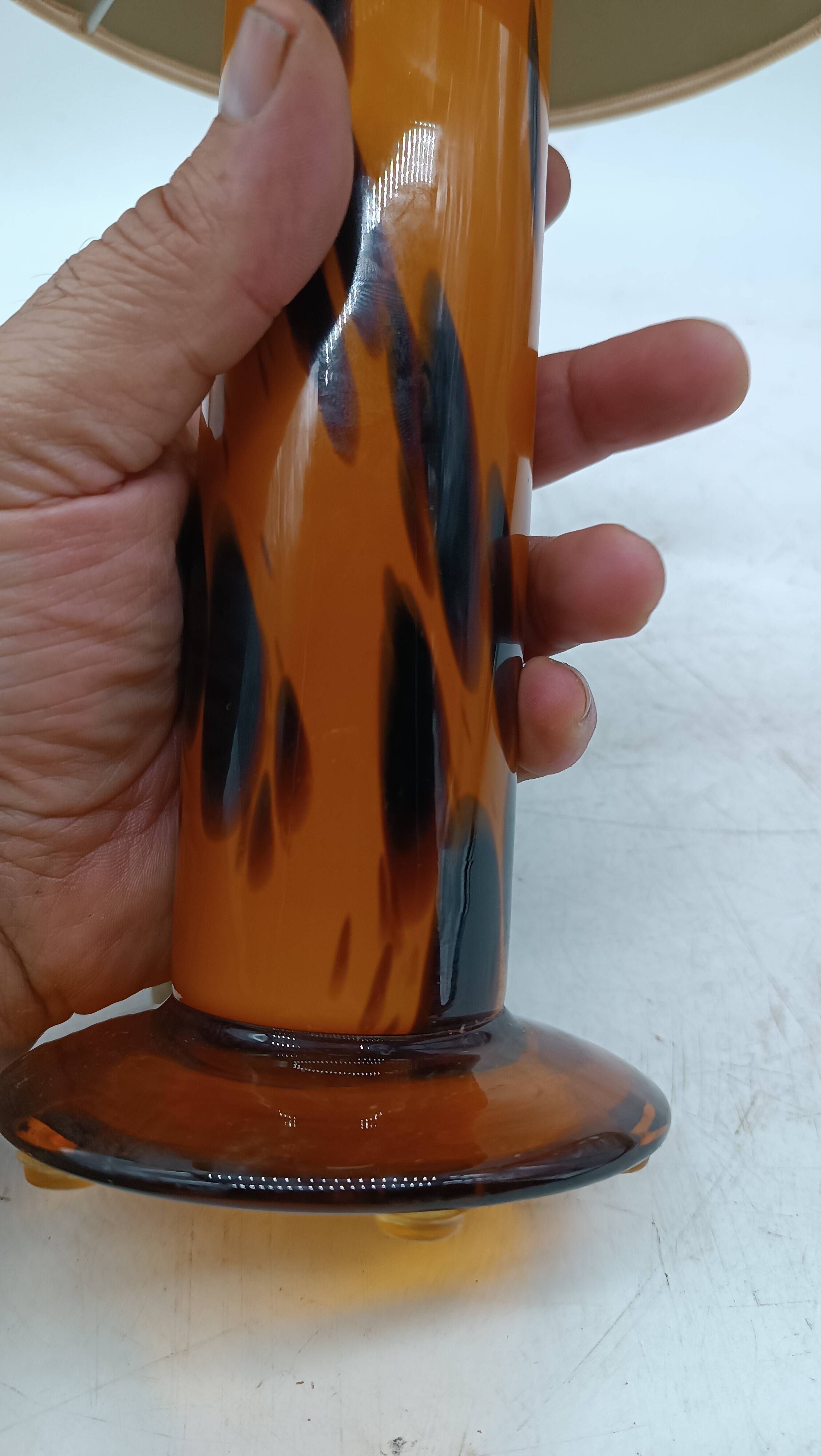 Lampe de table moderne en verre de murano - magasin zaccagnini