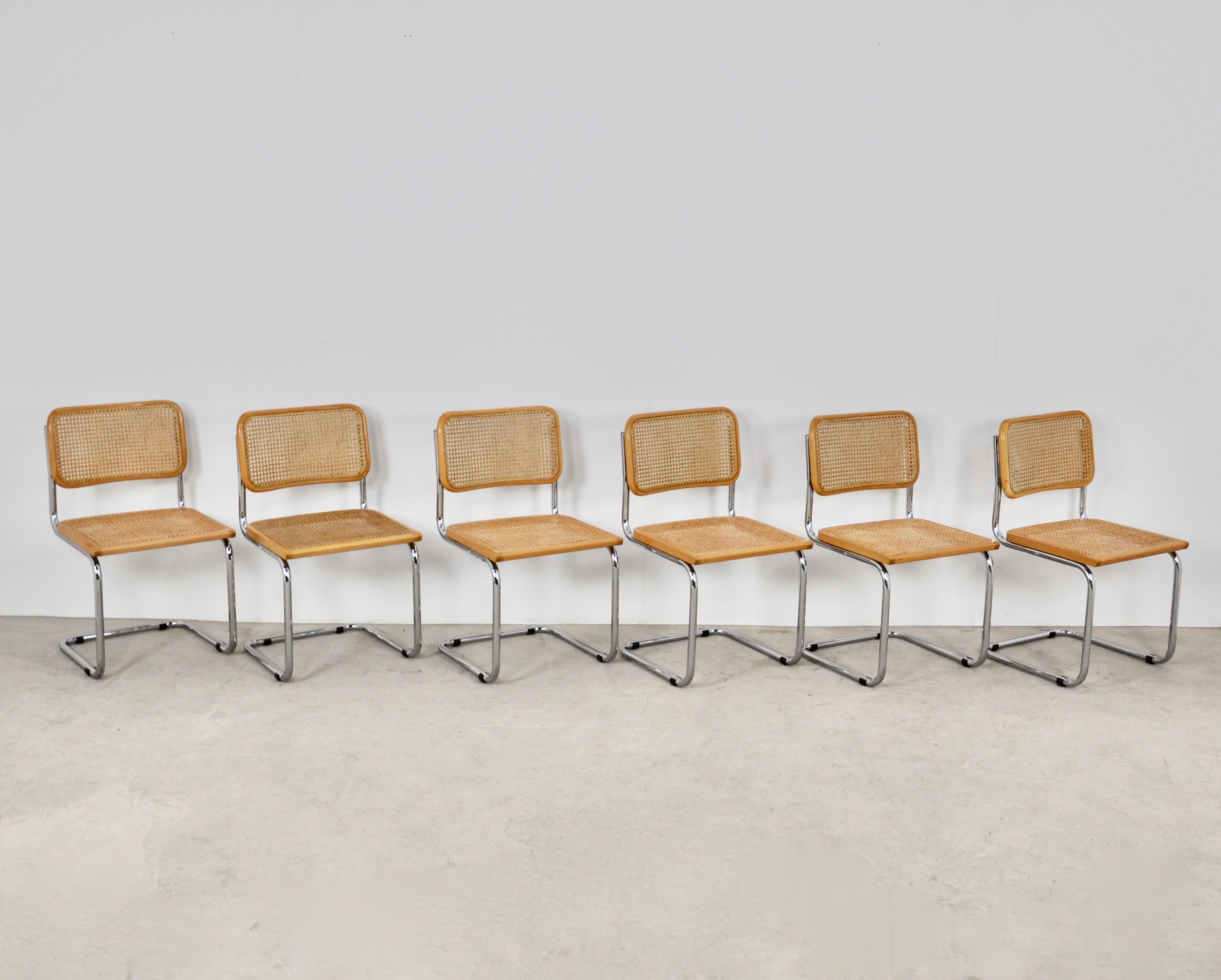 Dinning Style Chairs B32 By Marcel Breuer set 6