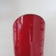 Vase red ceramic roll 70s