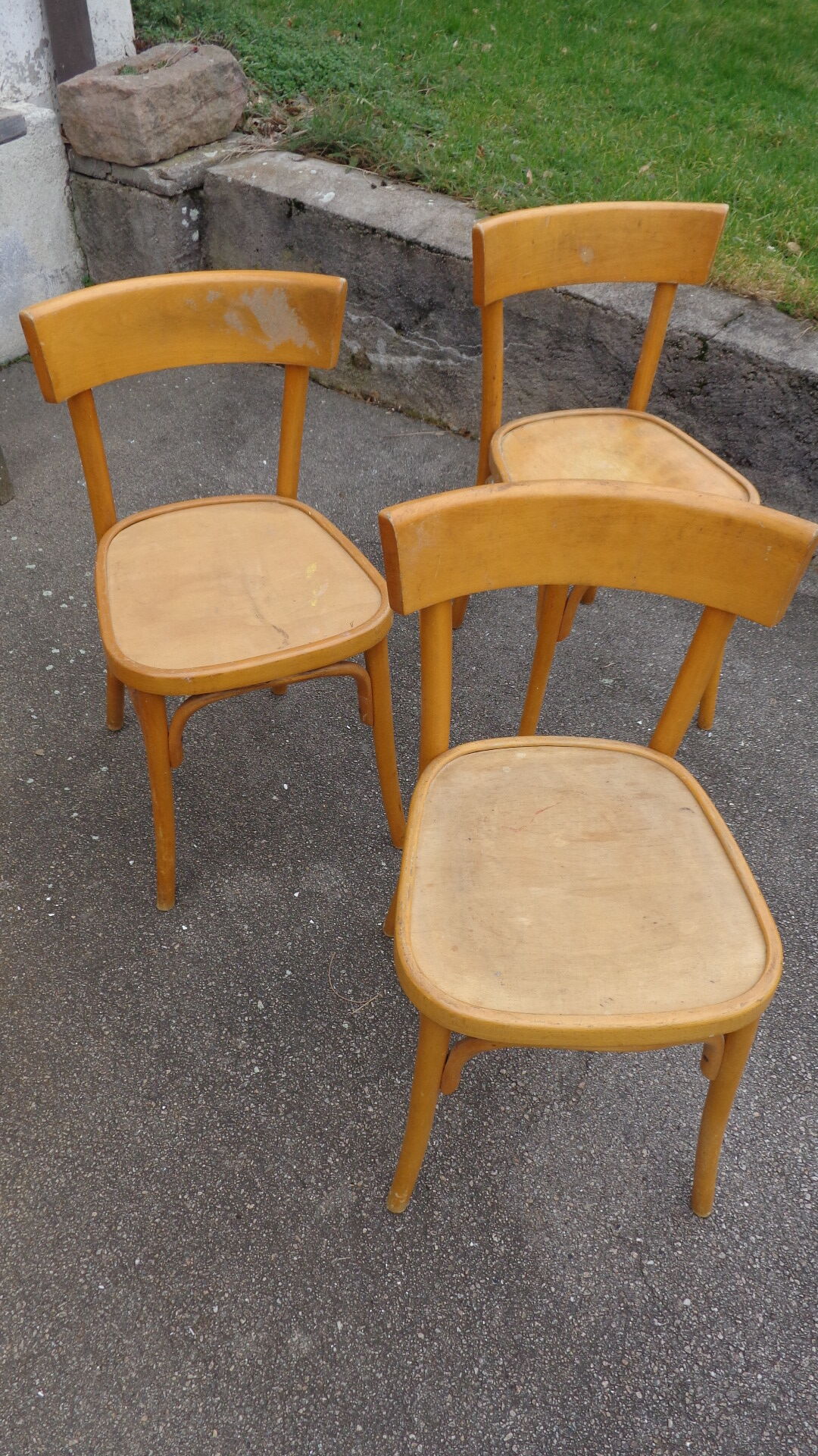 Set of 3 chairs Bistro