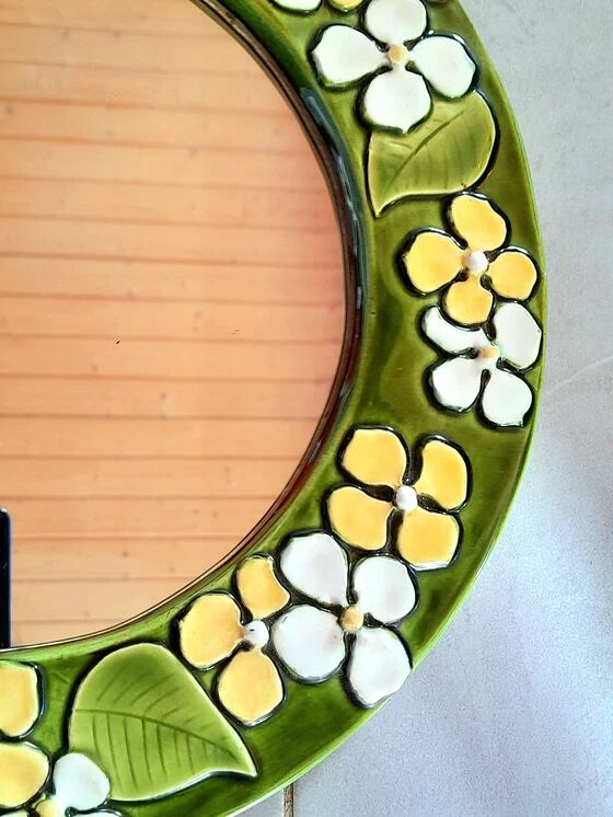 Mithé Espelt ceramic mirror, Tiaré model