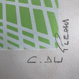 Structure 1995. kinetic lithograph signed c. du plessis