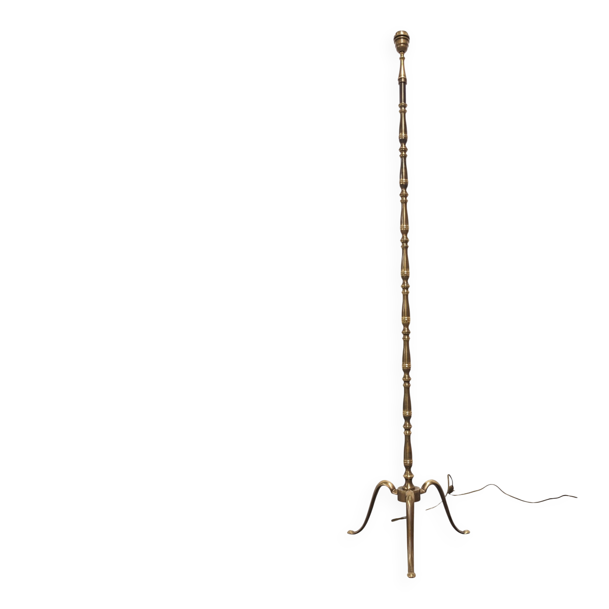 Lampadaire tripode en bronze, France vers 1960