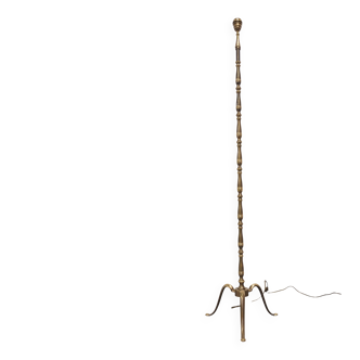 Tripod floor lamp in bronze, France circa 1960