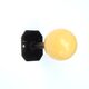 Metal hook, yellow wood ball, 50s