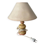 Vintage wooden bedside lamp