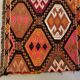 Vintage Turkish Mini Kilim 108x58 cm Wool Small Kelim Runner, shabby Chic