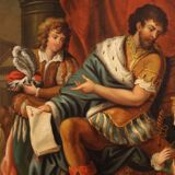 French painting of the 19th century: Solomon and the Queen of Sheba