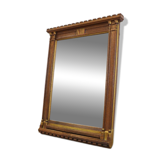 Antique Mirror in oak crossway frame