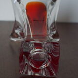 Red background color Murano vase