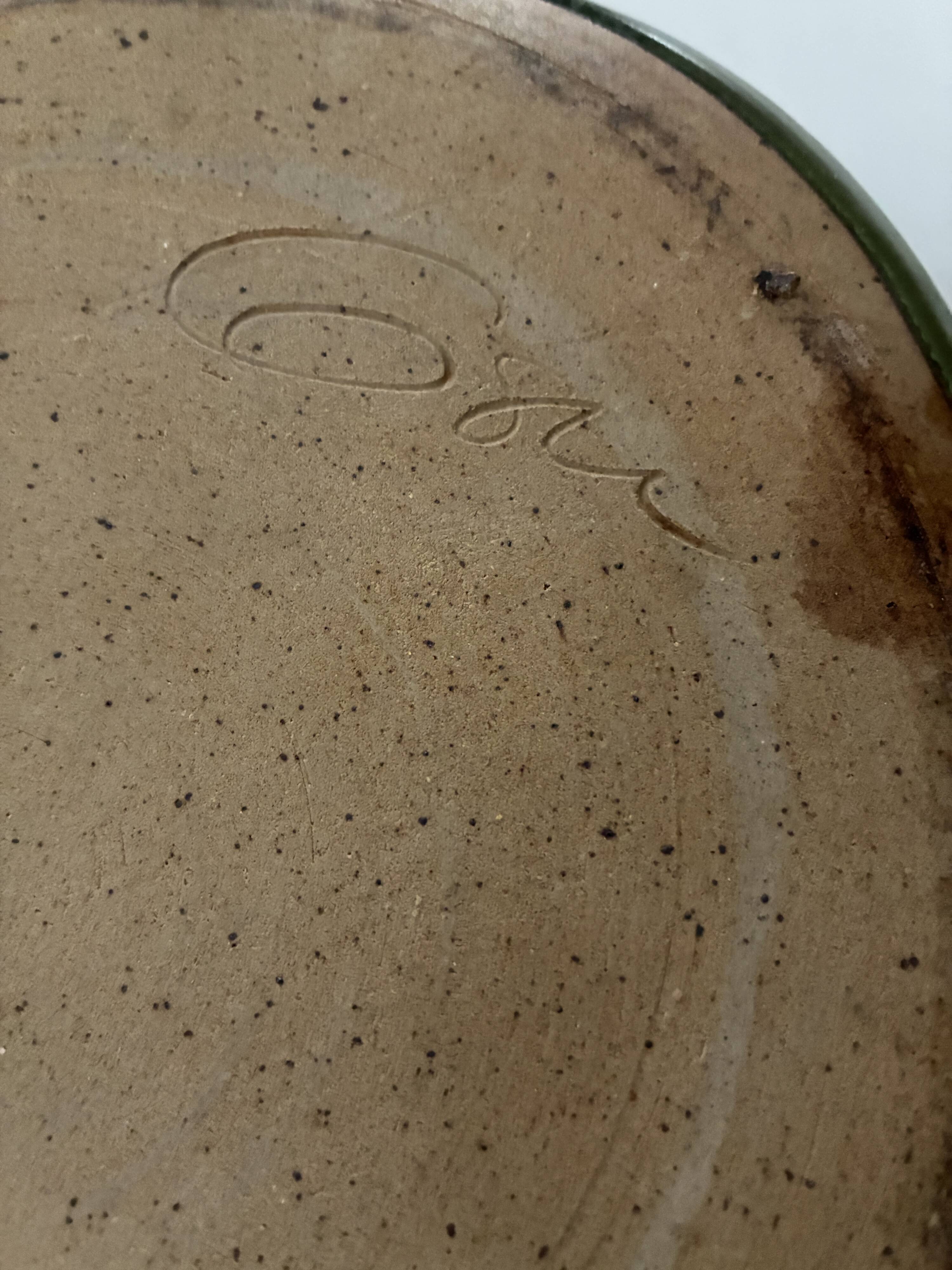 Stoneware plate Poterie du Der