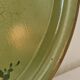 Round painted tin plateau Napoleon III