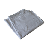 Drap ancien en lin brodé début XXe