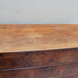 Louis Philippe's dresser in walnut magnifying glass XIX