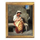 Maternity or Young Peasant Woman and Her Child, Signed C Bühler, Italy 19th C.